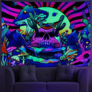 Tapisserie Murale Tissu Hippie Pour Chambre À Coucher