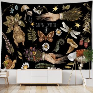 Tapisserie Murale Fleur En Tissu